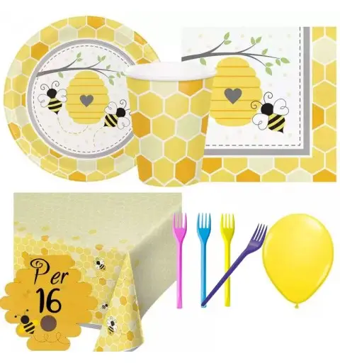 KIT COMPLEANNO BUSY BEES API N.6 KIT