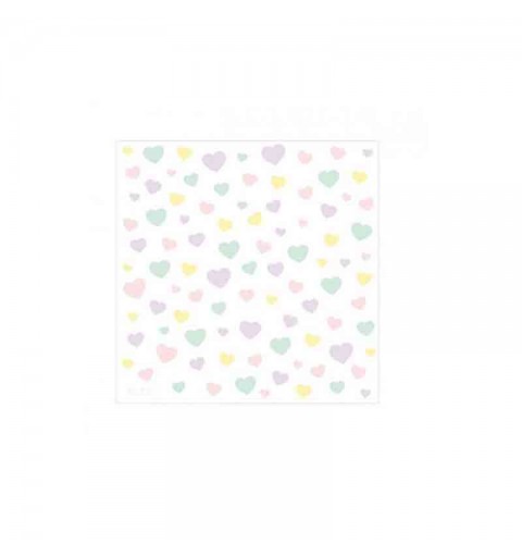 16 tovaglioli di carta candy hearts 33 x 33 cm 64213