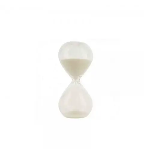 Clessidra In Vetro 6 cm sabbia bianca JQ5