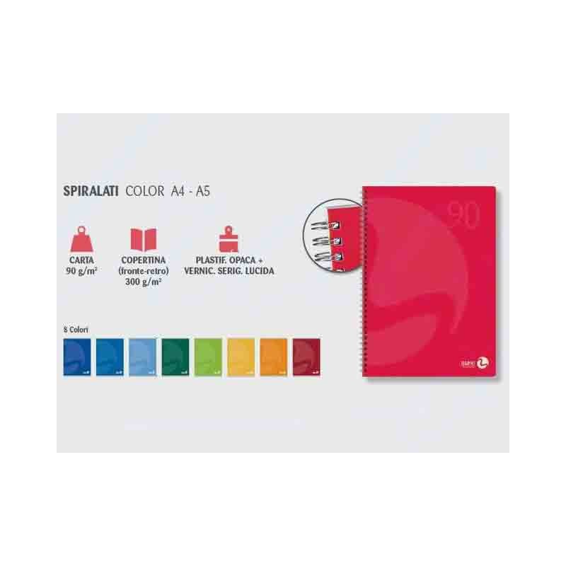 quaderno spiralato 60ff. 90gr. 1R monocolore 01670322