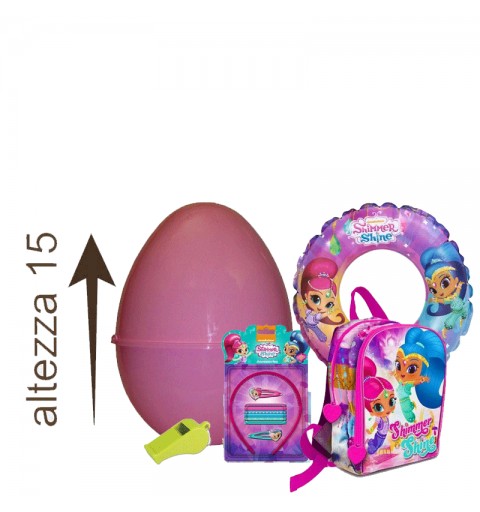 Uovo di Pasqua Shimmer & Shine apribile con zainetto asilo