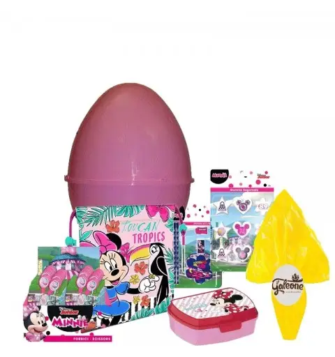 Uovo di Pasqua Minnie con gadget con cioccolato