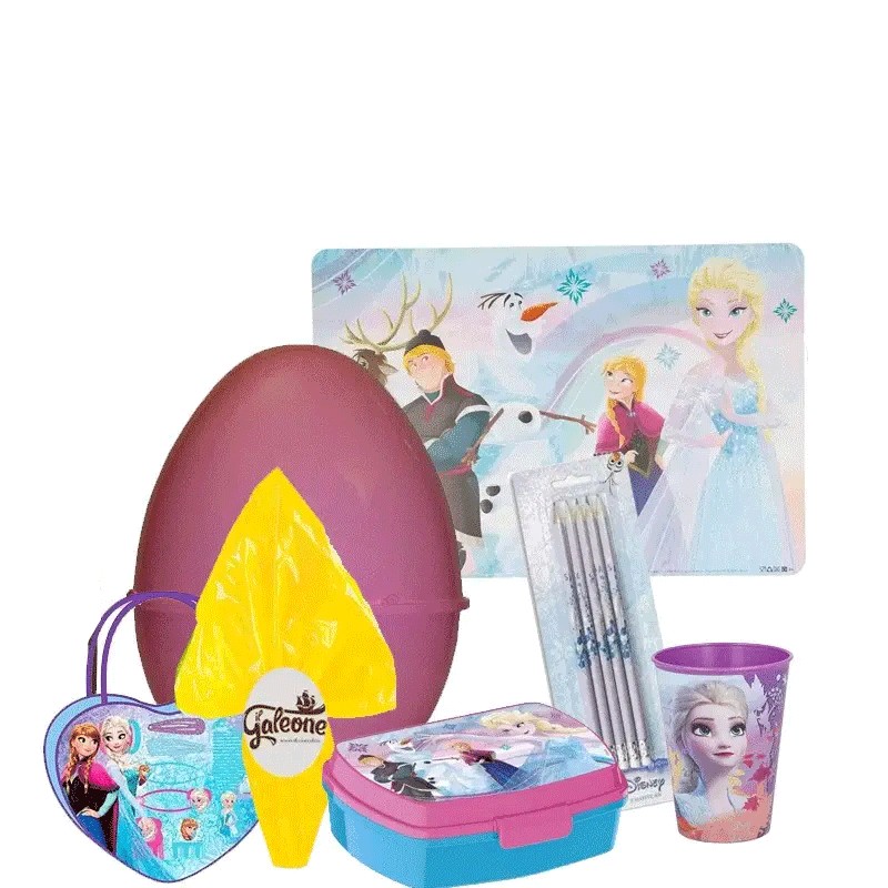 Uovo di Pasqua Frozen con gadget e cioccolato
