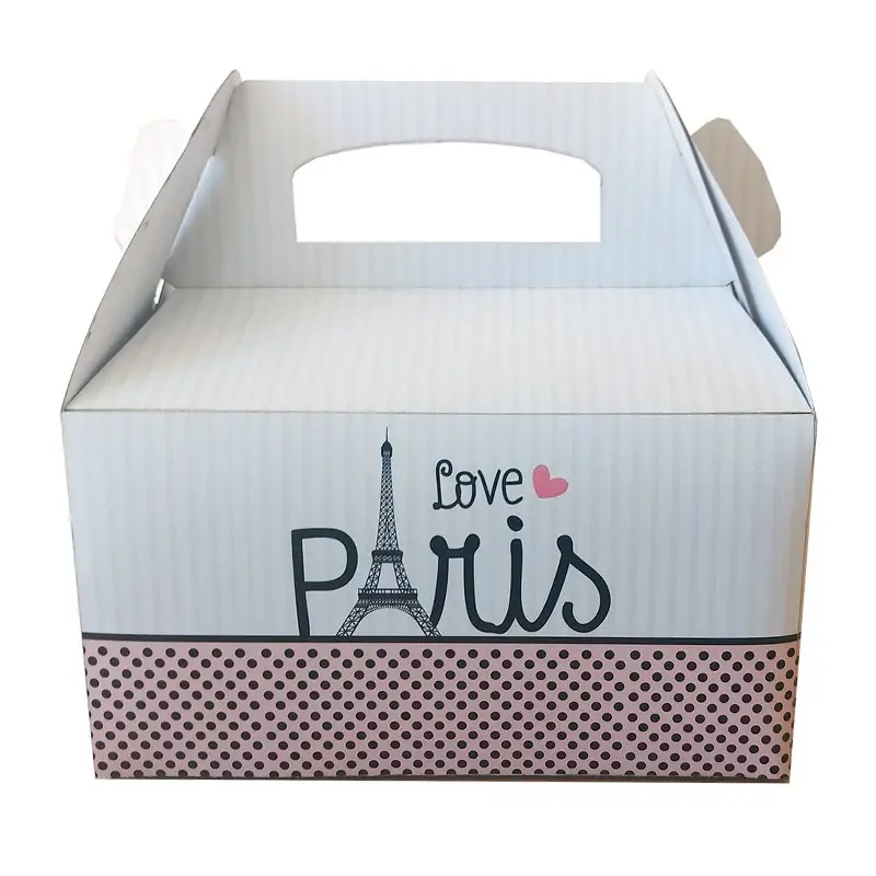 Box Contenitore Caramelle e Pop Corn tema I love Paris parigi