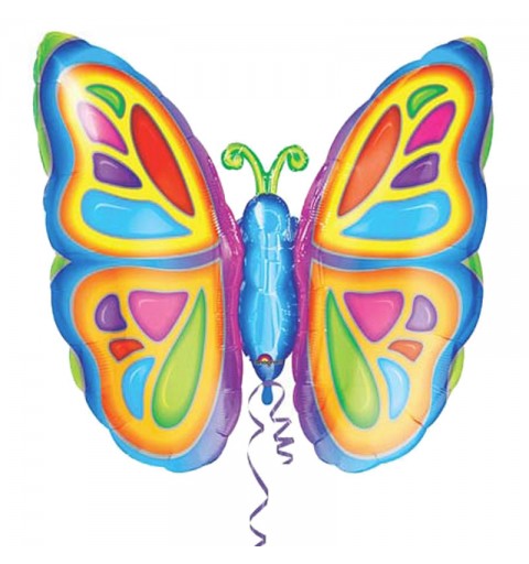 Supershape farfalla bright buttefly 63 x 36 cm - 0725401
