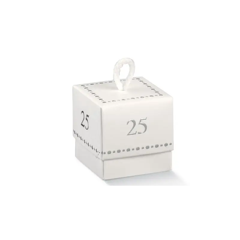 20 scatoline white 25 argento