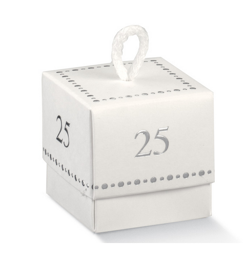 20 scatoline white 25 argento