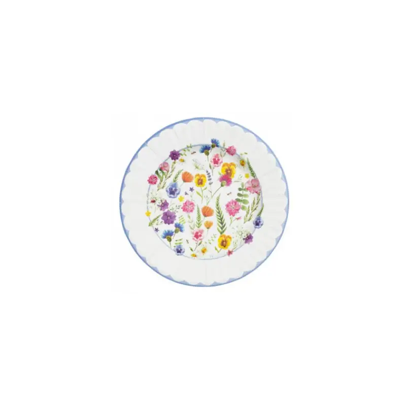 Piattini dessert botanical flowers - 8 pz