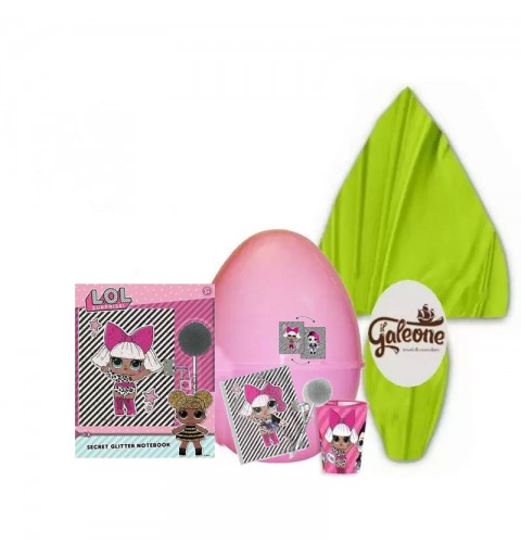 UOVO DI PASQUA LOL SURPRISE CON GUSCIO ROSA E GADGET N.8