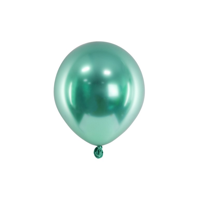 palloncini lucidi verde bottiglia 12cm 50 pz CHB1-5-012B-50