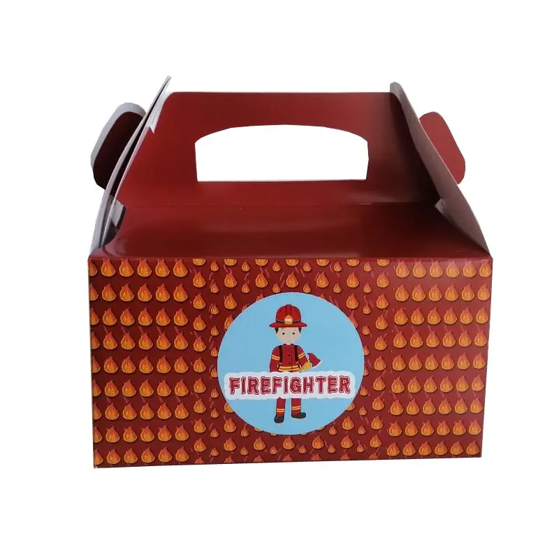 Box Contenitore Caramelle e Pop Corn tema Pompiere