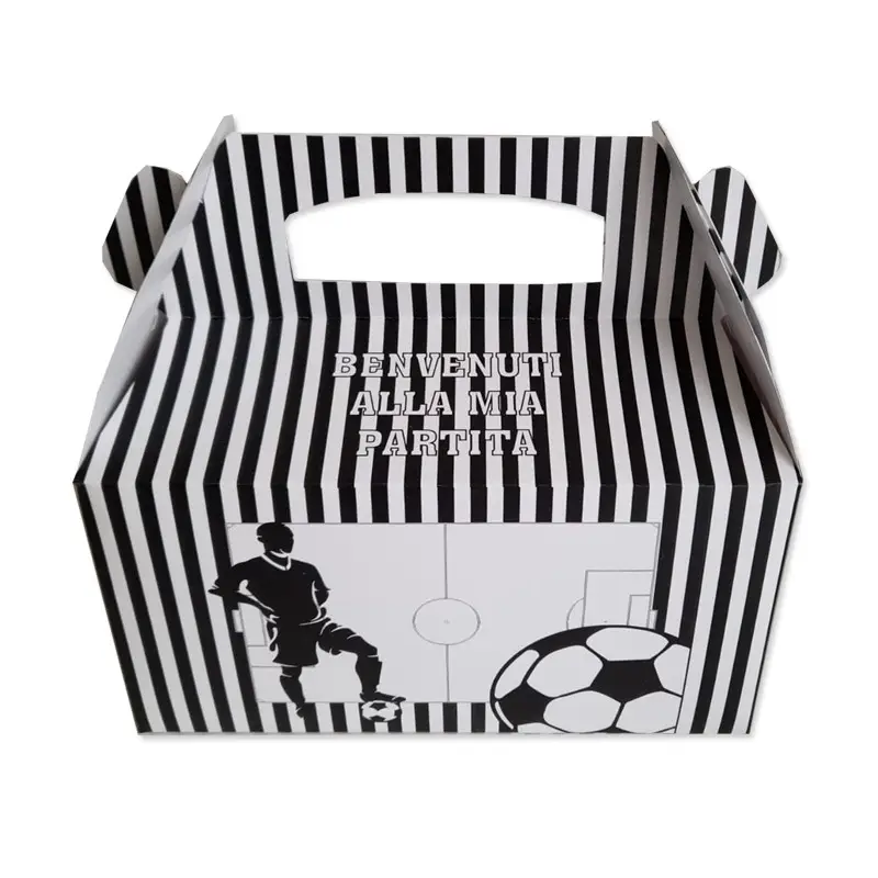 Box Contenitore Caramelle e Pop Corn tema Squadra Bianconera