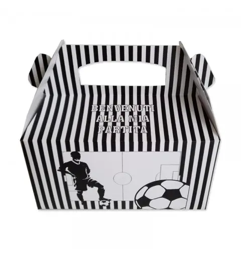 Box Contenitore Caramelle e Pop Corn tema Squadra Bianconera