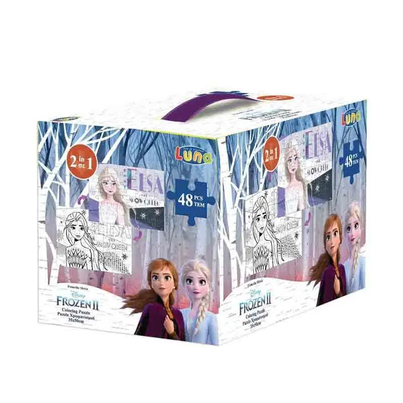puzzle da colorare 2 in 1 disney frozen 48 pz 562640