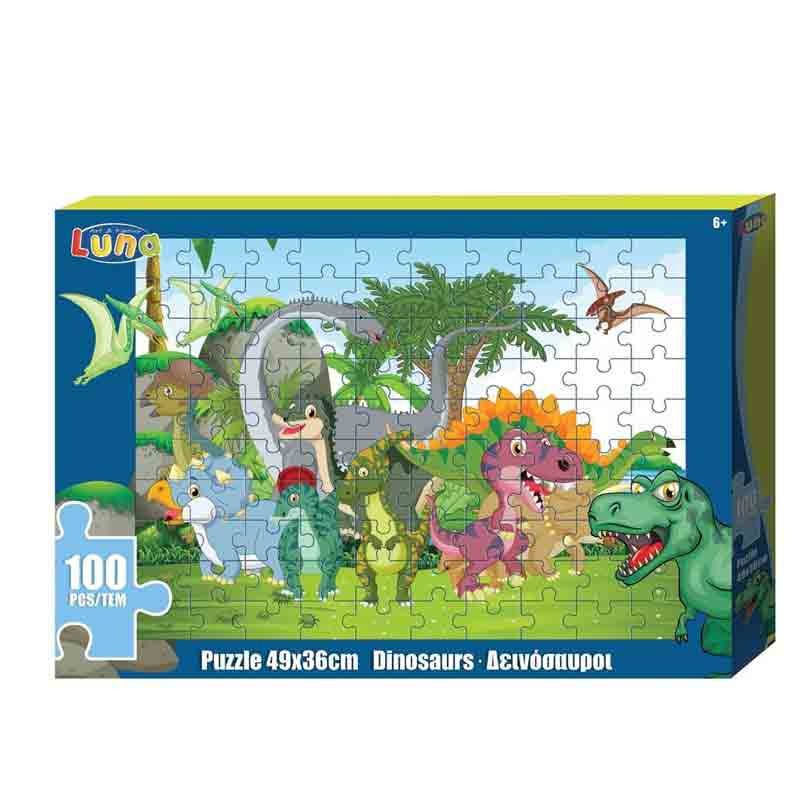 Puzzle dinosauri  49 cm 100 pezzi 621581