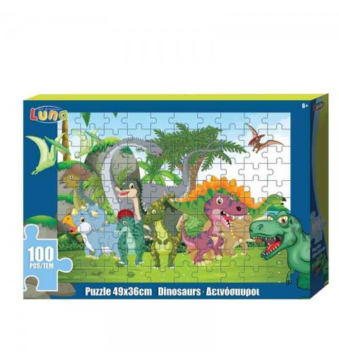 Puzzle dinosauri  49 cm 100 pezzi 621581