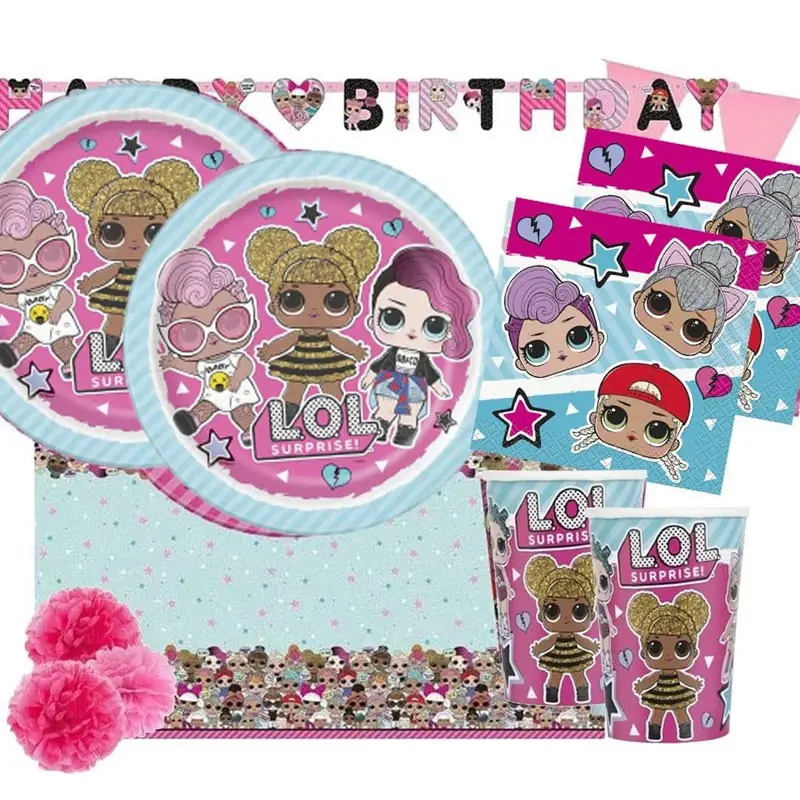 KIT N.54 LOL SURPRISE NEW - COORDINATO TAVOLA