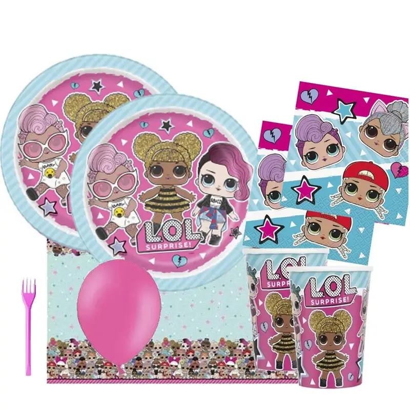 KIT N.6 LOL SURPRISE NEW – CON FORCHETTE E PALLONCINI
