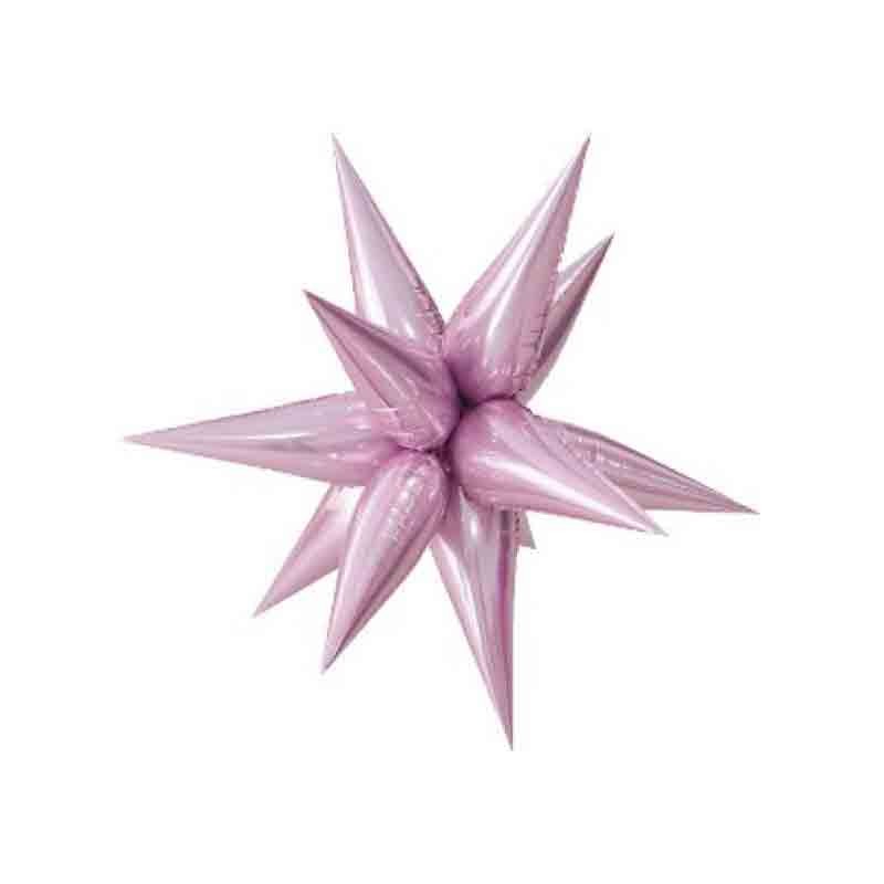 palloncino Mylar Kit Exploding Star rosa 982748-01 65 cm