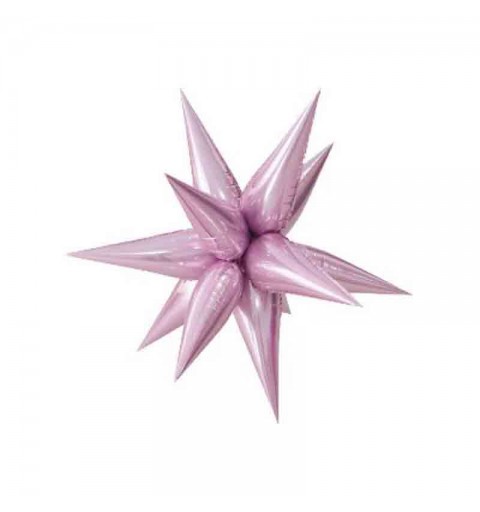 palloncino Mylar Kit Exploding Star rosa 982748-01 65 cm