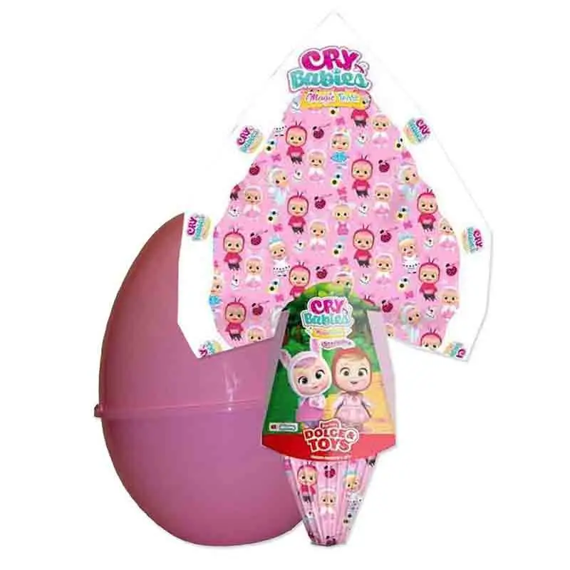 UOVA DI PASQUA CRY BABIES CON GUSCIO ROSA DA REGALARE