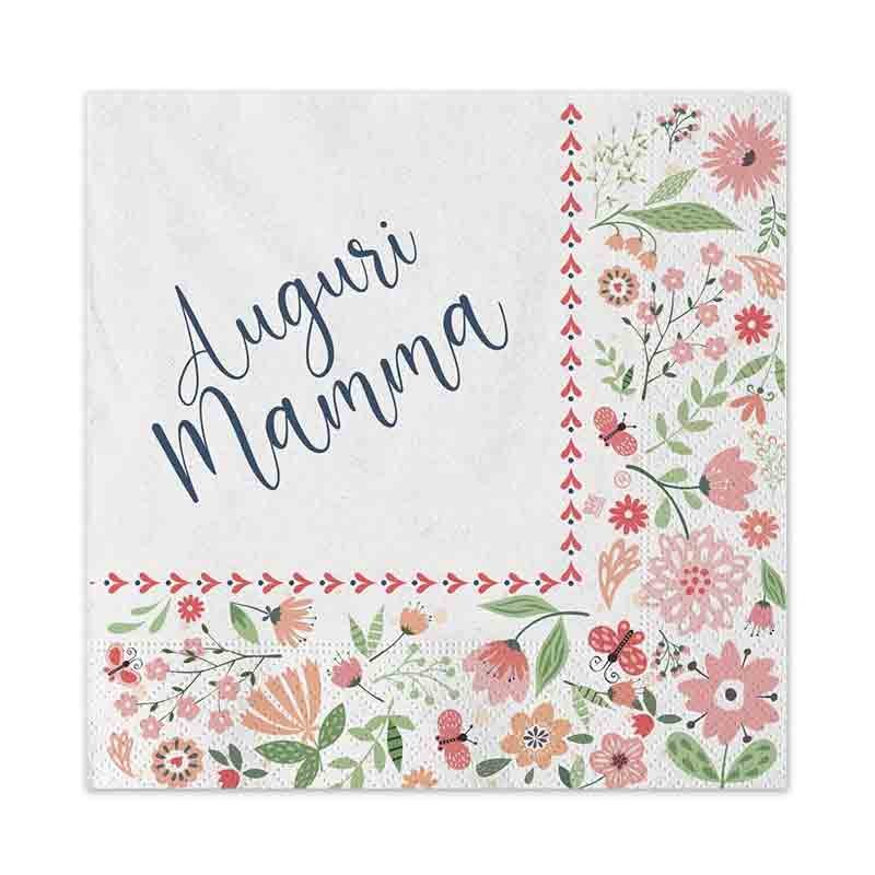 KIT N.6 AUGURI MAMMA – COORDINATO TAVOLA CON FORCHETTE E PALLONCINI