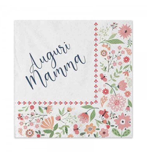 KIT N.6 AUGURI MAMMA – COORDINATO TAVOLA CON FORCHETTE E PALLONCINI