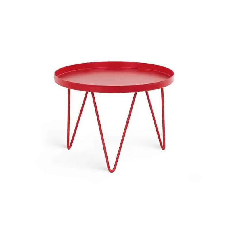 alzatina in metallo rosso rotonda 20661 ø 210 x h 150 mm