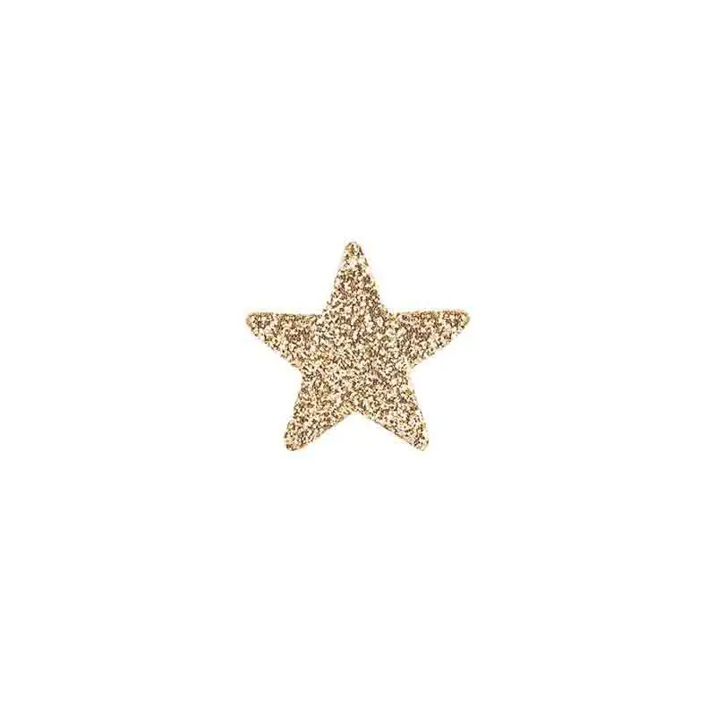 set 120 stelle glitterate oro ø 25 mm 28706