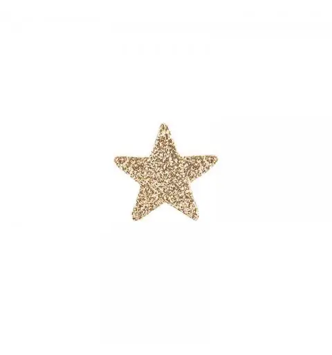 set 120 stelle glitterate oro ø 25 mm 28706