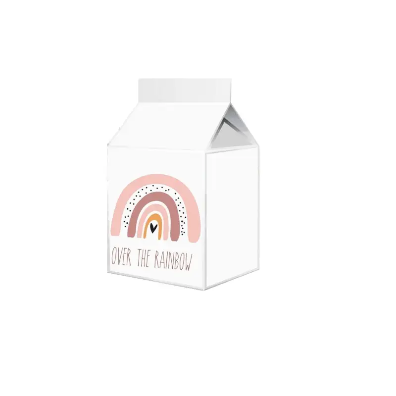 20  SCATOLINE MILK ARCOBALENO BOHO ROSA