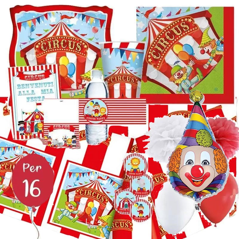 Kit n.70 circus party compleanno tema circo