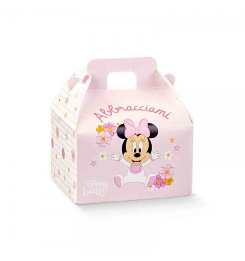 Scatola in cartoncino teso a forma di valigetta minnie baby 70 x 60 x 43 mm 68241