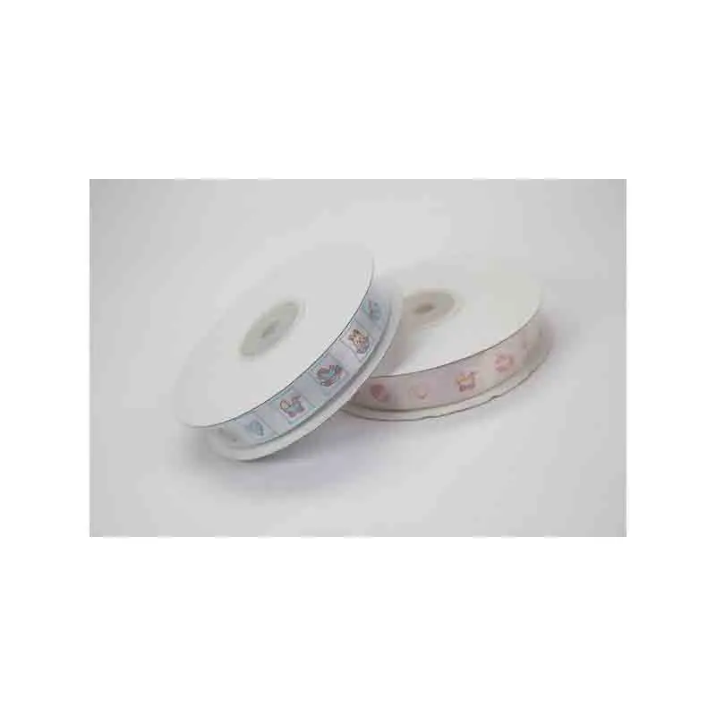 rotolo nastro raso baby celeste 15 mm x 25 metri NI06/04