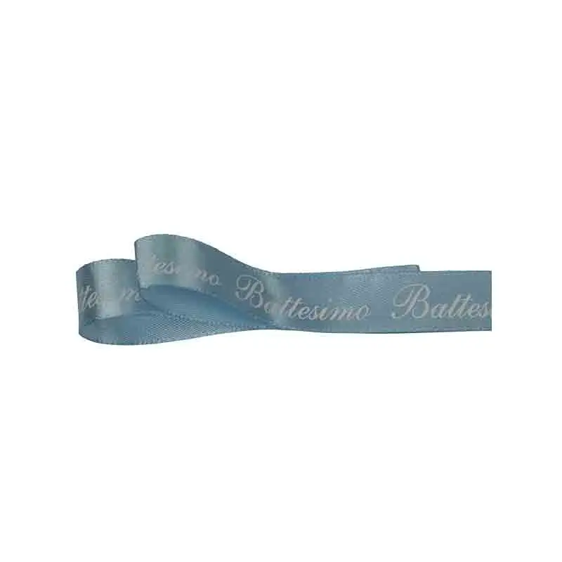 rotolo nastro raso battesimo celeste 15 mm x 25 metri NI46-04