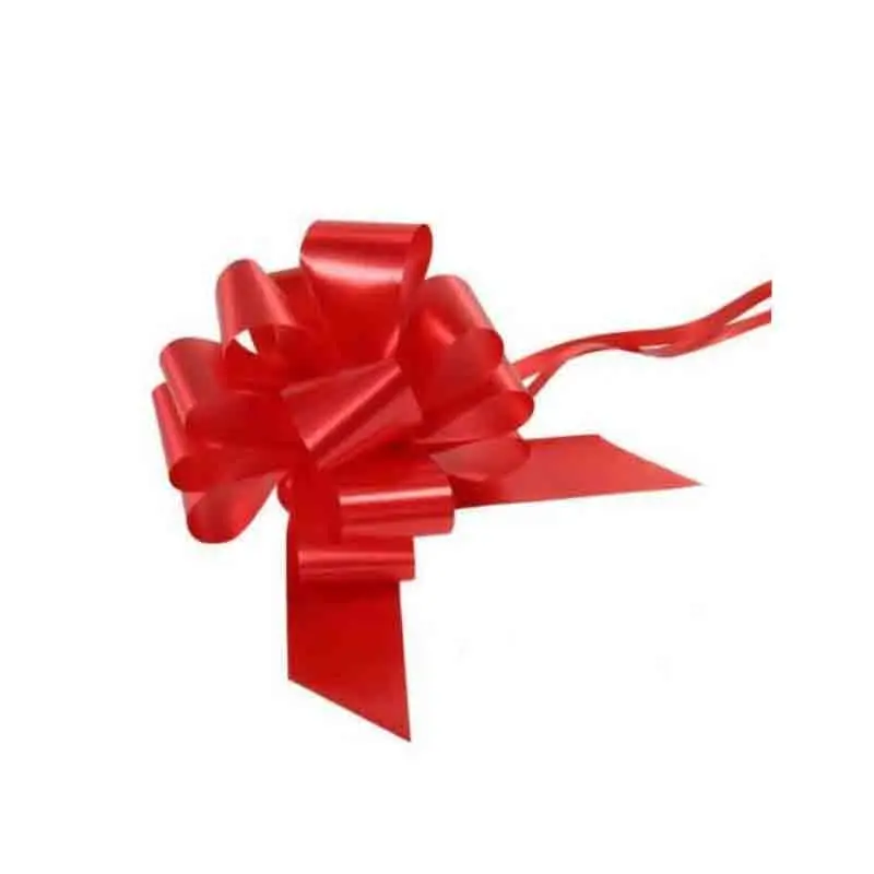 20 coccarde autotiranti rosse 00419 5 x 15,3 cm