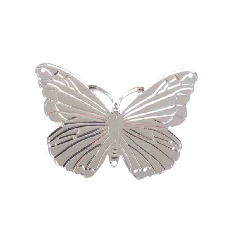 40 applicazioni farfalla in metallo 4 cm circa 1311001