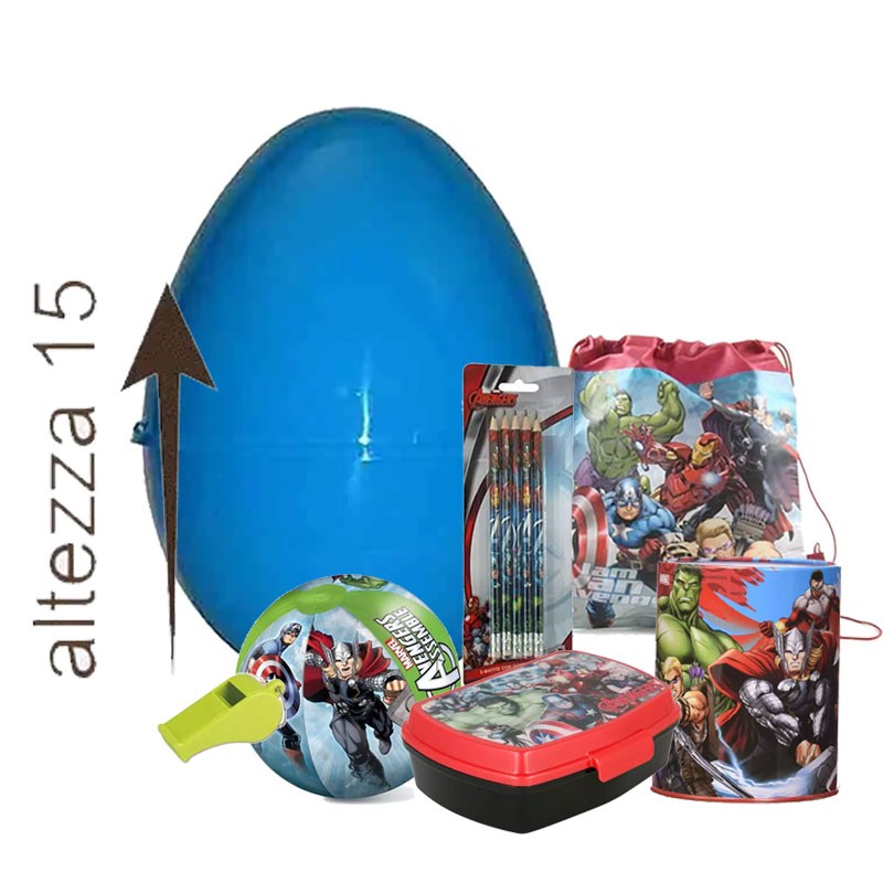 Uova di Pasqua Avengers con gadget 15 cm