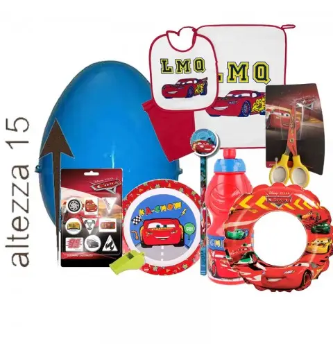 Pasqualone con guscio da 15 cm cars con gadget