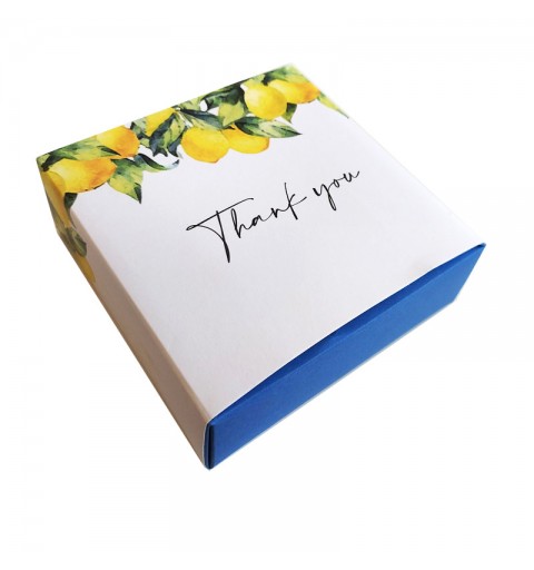 fascetta per scatola degustazione (non vendibile senza separatore e base) limoni thank you