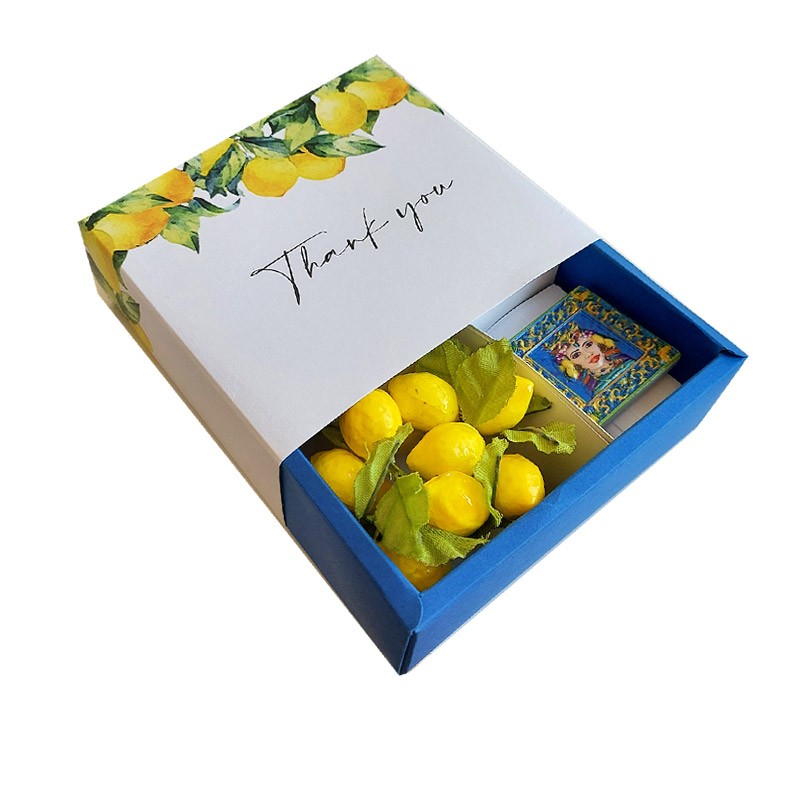 Bomboniera scatola degustazione confetti di Sulmona e tisana