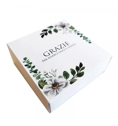 Portaconfetti box degustazione promessa " grazie "