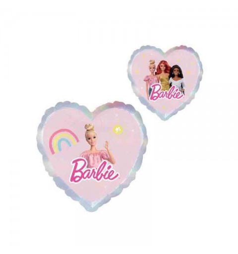 Palloncino foil cuore Barbie rosa A43411