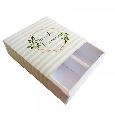 20 Box scatoline degustazione promessa strisce esagono