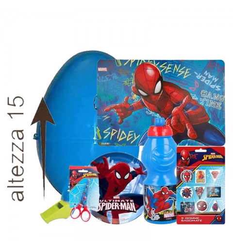 Pasqualone con guscio da 15 cm spiderman con gadget
