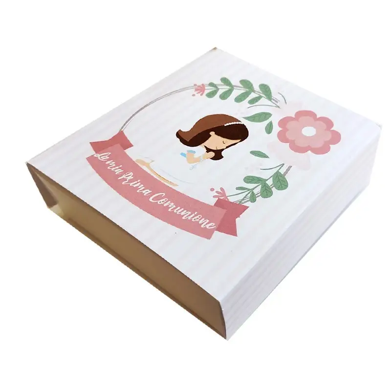 20 Scatoline degustazione Prima comunione bimba rosa