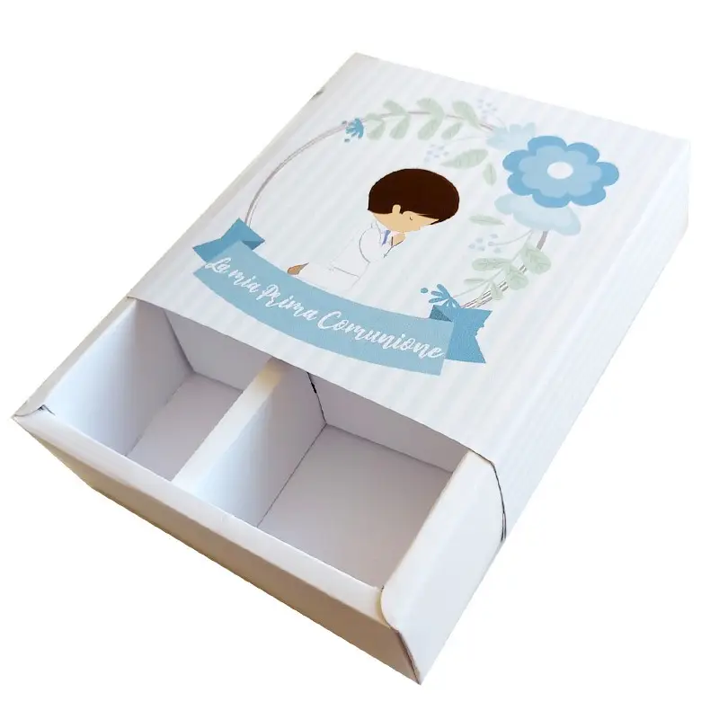 20 Box degustazione Prima Comunione bimbo celeste