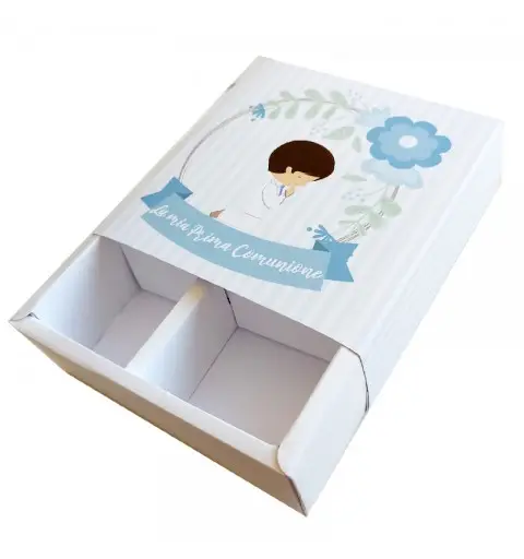 20 Box degustazione Prima Comunione bimbo celeste