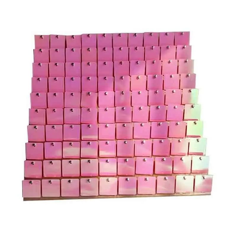 1 pannello backdrop Paillettes Rosa Iridescente 30x30 cm zz-spev-001-p