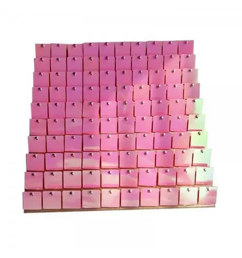 1 pannello backdrop Paillettes Rosa Iridescente 30x30 cm zz-spev-001-p